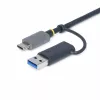StarTech.com FCREADMICRO3V2 USB 3.0 vairāku formātu atmiņas karšu lasītājs, SD/microSD/CompactFlash, USB-C ar USB-A adapteri, 5 Gbps