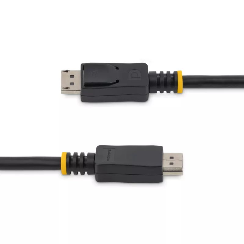 StarTech.com DISPL5M 5 m DisplayPort 1.2 kabelis ar fiksatoriem, 4K x 2K, HBR2, spraudnis – spraudnis, melns