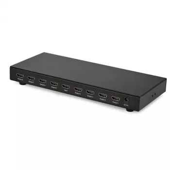 StarTech.com 8-Portu 4K 60Hz HDMI Sadalītājs, HDMI, 8x HDMI, 3840 x 2160 pikseļi, Melns, 4K Ultra HD, 60 Hz