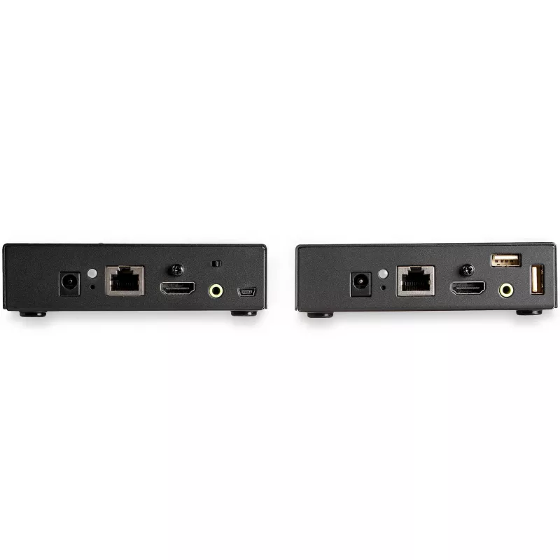 StarTech.com HDMI KVM pagarinātājs pa IP tīklu - 4K 30Hz HDMI 2.0 un USB pa IP LAN vai Cat5e/Cat6 Ethernet kabeli (100m/330ft) - Attālās KVM pārslēgšanas/konsoles raidītājs/uztvērējs komplekts