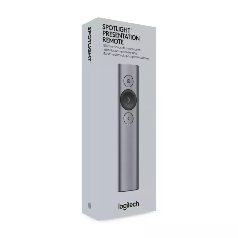 Logitech Spotlight Plus prezentāciju tālvadības pults, pelēka