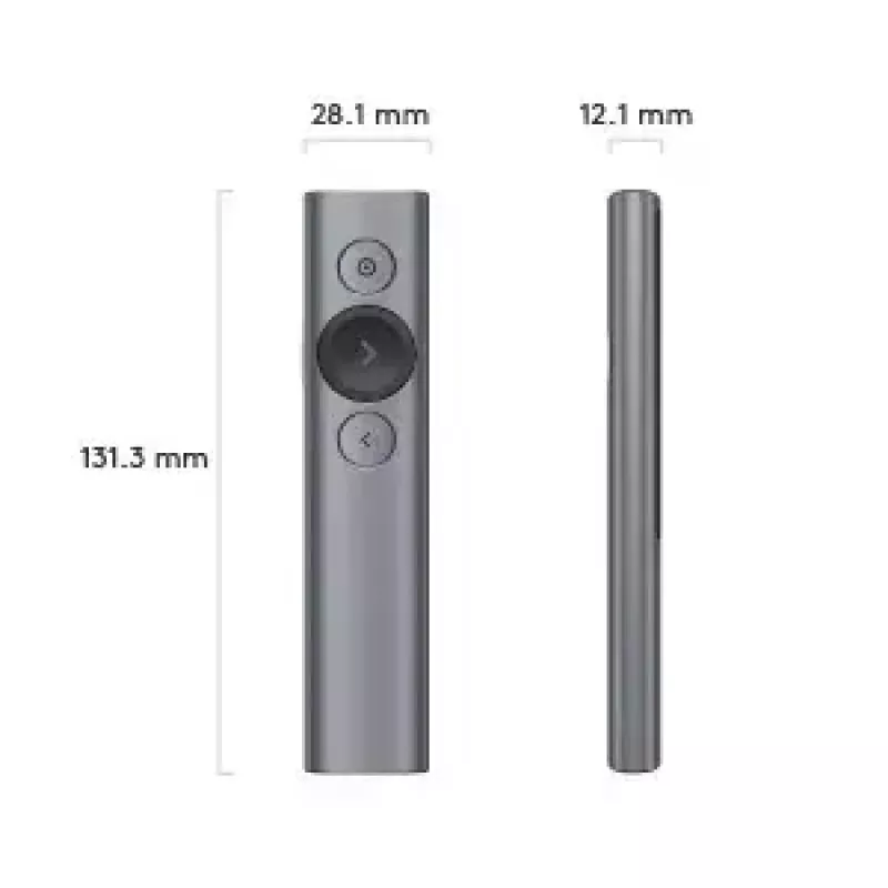 Logitech Spotlight Plus prezentāciju tālvadības pults, pelēka