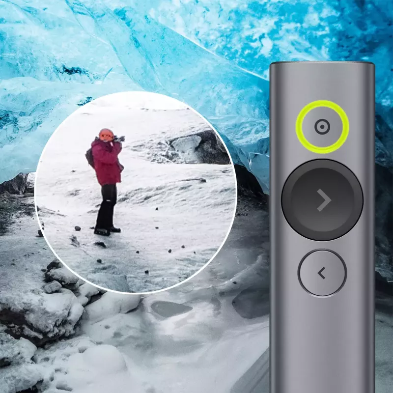 Logitech Spotlight Plus prezentāciju tālvadības pults, pelēka
