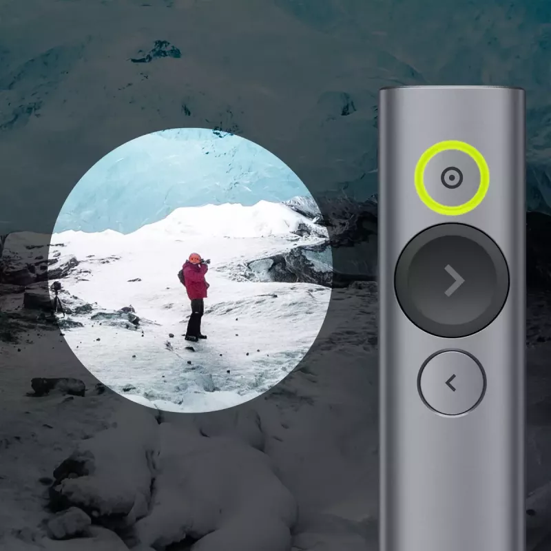 Logitech Spotlight Plus prezentāciju tālvadības pults, pelēka