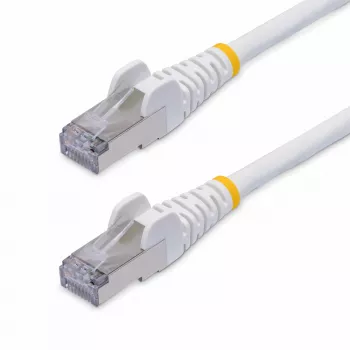 StarTech.com 5m balts CAT8 Ethernet kabelis, bezāķa RJ45, 25G/40G, 2000MHz, 100W PoE++, S/FTP, 26AWG tīrs varš, LSZH, ekranēts tīkla vads ar sprieguma atslogotājiem, individuāli testēts