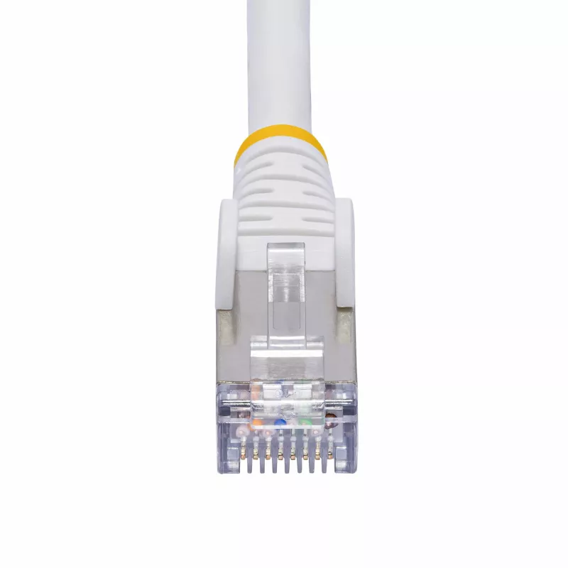 StarTech.com 10m balts CAT8 Ethernet kabelis, bezāķa RJ45, 25G/40G, 2000MHz, 100W PoE++, S/FTP, 26AWG tīrs varš, LSZH, ekranēts tīkla vads ar sprieguma atslogotājiem, individuāli testēts