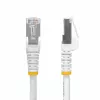 StarTech.com 3m balts CAT8 Ethernet kabelis, bezķēdes RJ45, 25G/40G, 2000MHz, 100W PoE++, S/FTP, 26AWG tīrs vara vads, LSZH, ekranēts tīkla savienojuma vads ar sprieguma atslogotājiem, individuāli testēts