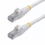 StarTech.com 50cm balts CAT8 Ethernet kabelis, bezāķa RJ45, 25G/40G, 2000MHz, 100W PoE++, S/FTP, 26AWG tīrs varš, LSZH, ekranēts tīkla vads ar sprieguma atslogošanu, individuāli testēts