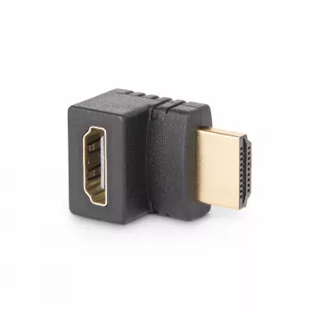 StarTech.com Leņķa HDMI 2.0 Adapteris, Vīrietis-Sieviete, Vertikāls 90° Liekts, 4K 60Hz, Ātrgaitas HDMI Savienotāja Pagarinātājs