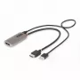 StarTech.com 0,3 m HDMI uz DisplayPort adaptera kabelis, 8K 60Hz, aktīvs HDMI 2.1 uz DP 1.4 video pārveidotājs, USB barošana ar iekļautu kabeli