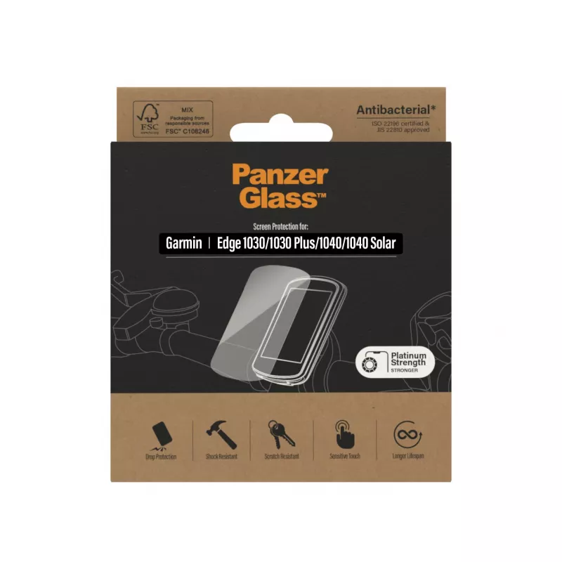 PanzerGlass ekrāna aizsargs Garmin Edge 1030 1040 pretatspīduma rūdīts stikls
