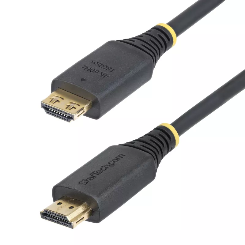 StarTech.com 6ft (1.8m) ātrgaitas HDMI kabelis ar satverošiem savienotājiem, 4K 60Hz/1440p 144Hz, HDR10/HDCP 2.2/ARC, 18Gbps, UHD HDMI 2.0 vads TV/Monitoram/Displejam, TPE apvalks