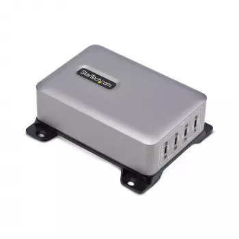 StarTech.com 4 portu USB-C lādētājs, 240W, 140W EPR, PD 3.1, skrūvējami porti, montāžas kronšteins