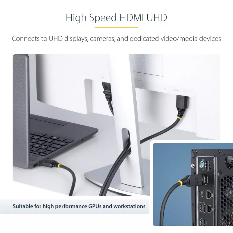 StarTech.com 15m aktīvs HDMI 2.0 kabelis, 4K 60Hz / 1440p 144Hz, HDR10, HDCP 2.2, ARC, 18Gbps, TPE apvalks