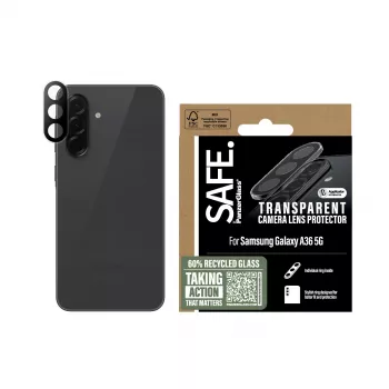 Kameras objektīva aizsargs PanzerGlass Samsung Galaxy A36 5G Caurspīdīgs Izturīgs pret skrāpējumiem un triecieniem