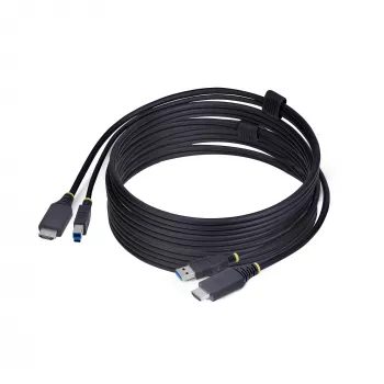 StarTech.com 10ft (3m) HDMI un USB 5Gbps KVM kabelis, 4K 60Hz, HDMI 2.0 un USB kombinētais kabelis KVM slēdžiem