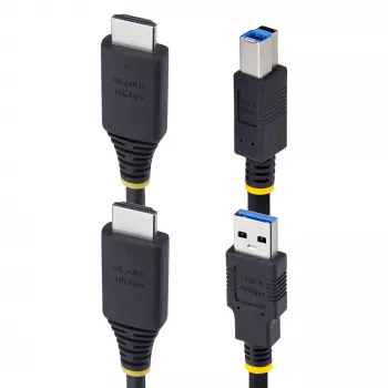 StarTech.com 10ft (3m) HDMI un USB 5Gbps KVM kabelis, 4K 60Hz, HDMI 2.0 un USB kombinētais kabelis KVM slēdžiem