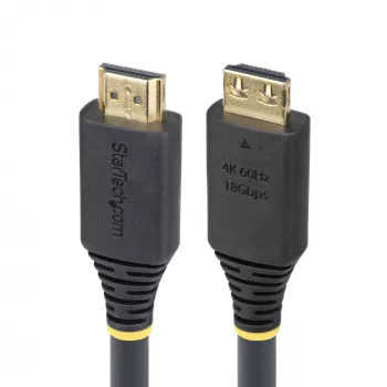 StarTech.com 20 pēdu (6.1m) ātrgaitas HDMI kabelis ar satverošiem savienotājiem, 4K 60Hz/1440p 144Hz, HDR10/HDCP 2.2/ARC, 18Gbps, UHD HDMI 2.0 vads TV/monitoram/ displejam, TPE apvalks