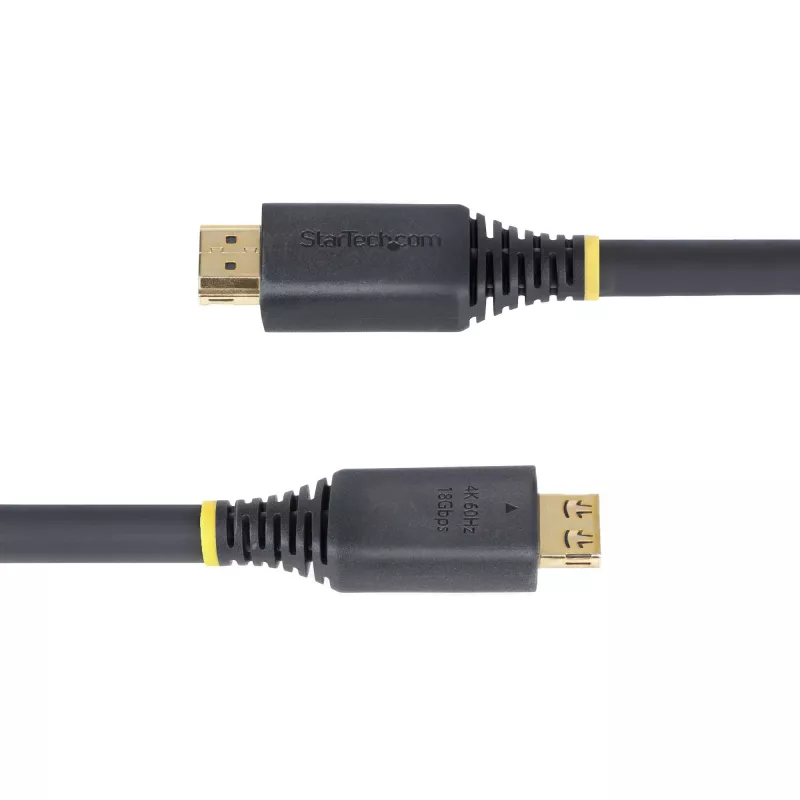 StarTech.com 20 pēdu (6.1m) ātrgaitas HDMI kabelis ar satverošiem savienotājiem, 4K 60Hz/1440p 144Hz, HDR10/HDCP 2.2/ARC, 18Gbps, UHD HDMI 2.0 vads TV/monitoram/ displejam, TPE apvalks