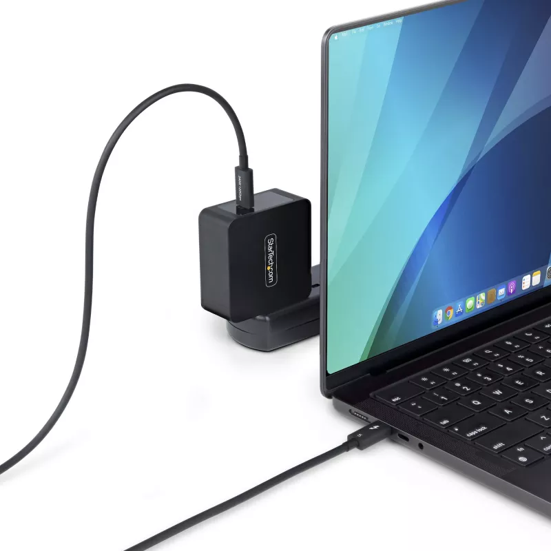 StarTech.com Thunderbolt 5 kabelis, 80cm, 80Gbps/līdz 120Gbps, 240W PD, 8K 60Hz, sertificēts, saderīgs ar Thunderbolt 4/USB4/USB-C
