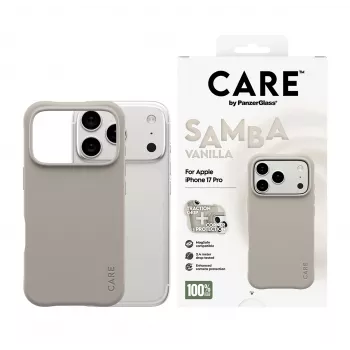 PanzerGlass CARE by Fashionable Case Samba Vanilla MagSafe iPhone 17 Pro