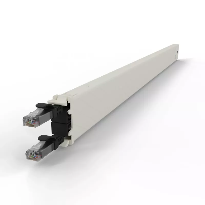 PATCHBOX patchbox.one CONE30UTPBK ievelkama komutācijas kabeļa kasete, 30RU, Cat6a, UTP, melna