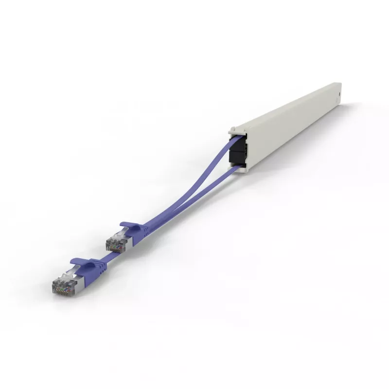 PATCHBOX patchbox.one CONE46STPVI komutācijas kabeļa kasete, 46RU, Cat6a, STP, violeta