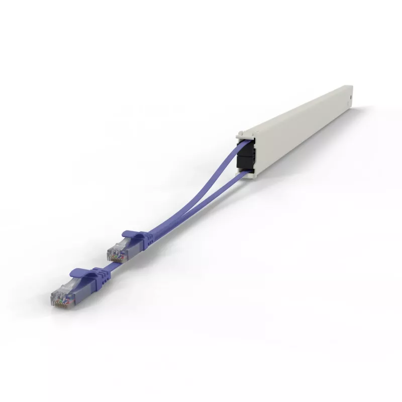 PATCHBOX patchbox.one CONE46UTPVI izvelkamā komutācijas kabeļa kasete, 46RU, Cat6a, UTP, violeta
