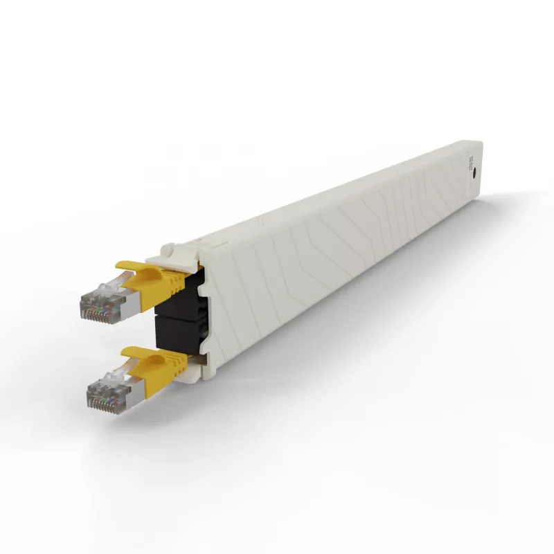 Tīkla kabelis PATCHBOX CONEX8STPYL RJ-45 Cat6a 0,8 m Dzeltens