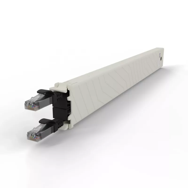 PATCHBOX patchbox.one CONEX8UTPBK izvelkamā komutācijas kabeļa kasete, 8RU, Cat6a, UTP, melna