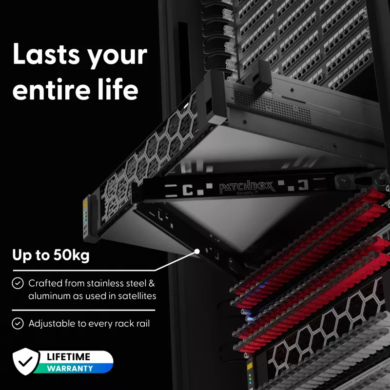 Uzstādīšanas rīks PATCHBOX PBXEXE2 Melns Alumīnijs Nerūsējošais tērauds 48.3 cm