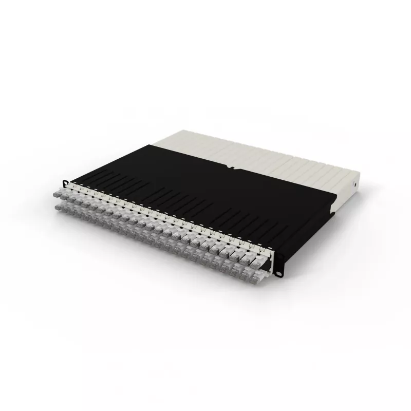 PATCHBOX .one PONEX8STPWH 8RU Cat6a U/FTP ievelkamo komutācijas vadu sistēma, 0,8 m, RJ-45, 10 Gbit/s, PoE, 24 kasetes, balta
