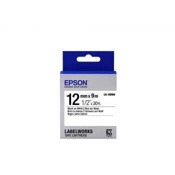 Epson LK-4WBN lentes kasetne melns/balts 12mm (9m)
