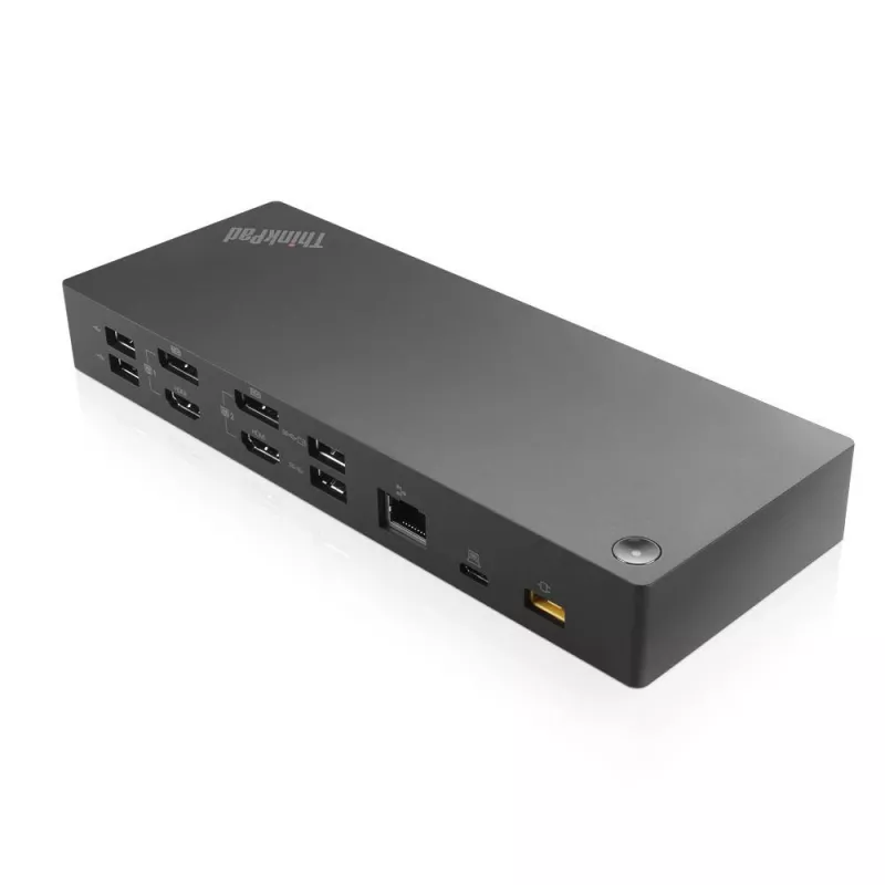 Lenovo 40AF0135UK dokstacija / portu replikators Vadu USB 3.2 Gen 1 (3.1 Gen 1) Type-C Melns