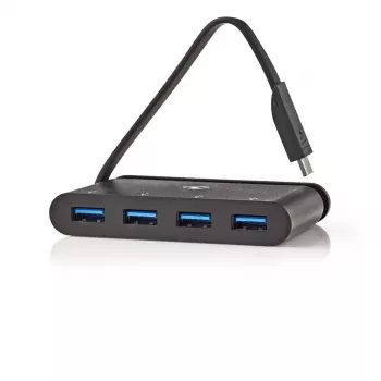 USB Hubs Nedis TCARF200BK USB 3.2 Gen 1 Type-C Melns