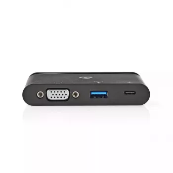 Nedis TCARF220BK laptop doks USB 3.2 Gen 1 Type-C melns