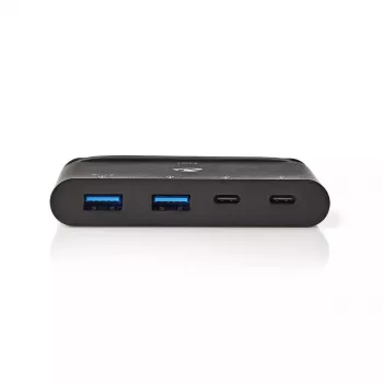 Nedis TCARF250BK USB 3.2 Gen 1 USB-C centrmezgls, melns