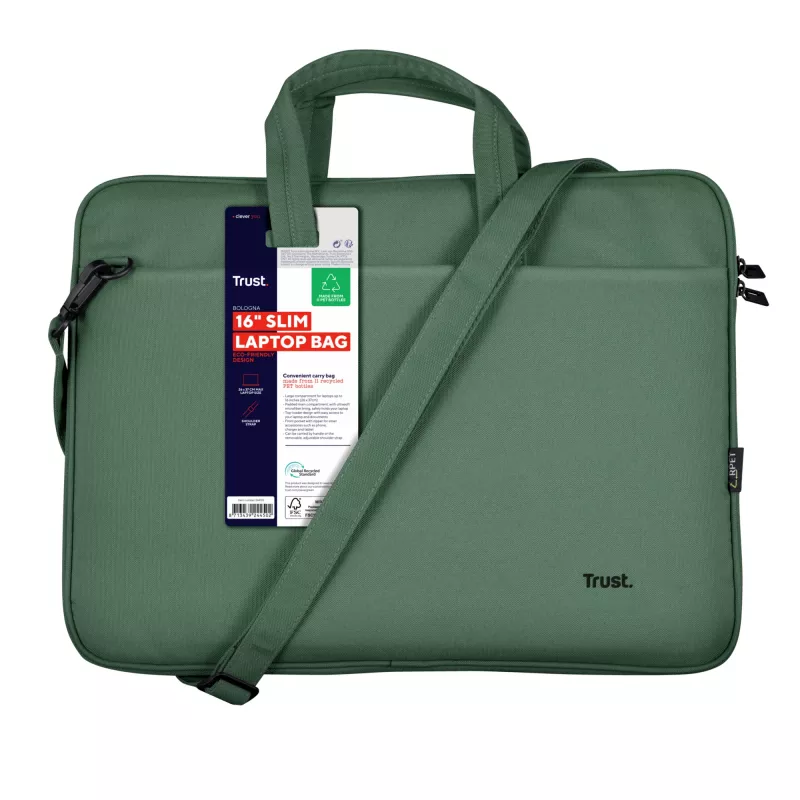 Trust Bologna 40.6 cm (16 collu) portfelis Zaļš