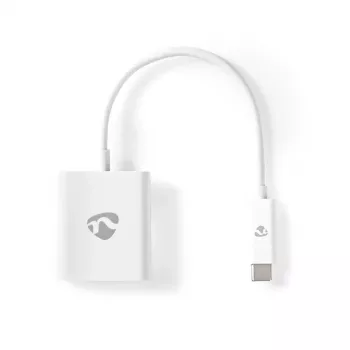 Nedis CCGB64651WT02 USB-C uz HDMI adapteris USB 3.2 Gen1, 0,20 m, niķelēts, PVC, balts