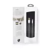 Nedis CCTB39300AL30 USB A–Lightning kabelis 3 m alumīnija