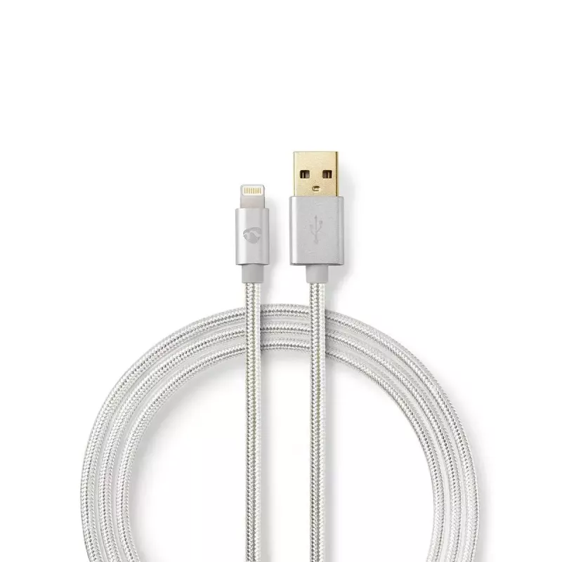 Nedis CCTB39300AL30 USB A–Lightning kabelis 3 m alumīnija