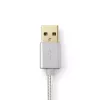 Nedis CCTB39300AL30 USB A–Lightning kabelis 3 m alumīnija