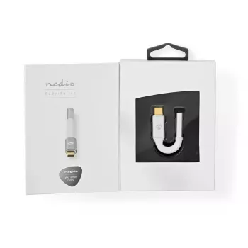 Audio kabelis Nedis CCTB65950AL008 3.5mm sievišķais uz USB vīrišķais 0.08m Alumīnijs