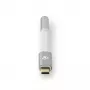 Audio kabelis Nedis CCTB65950AL008 3.5mm sievišķais uz USB vīrišķais 0.08m Alumīnijs