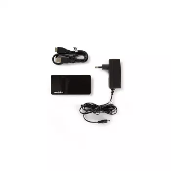 USB centrmezgls Nedis UHUBU3420BK USB 3.2 Gen 1 Micro-B Melns