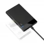 Ugreen 50743 HDD korpuss 2,5 collu ārējam diskam, melns