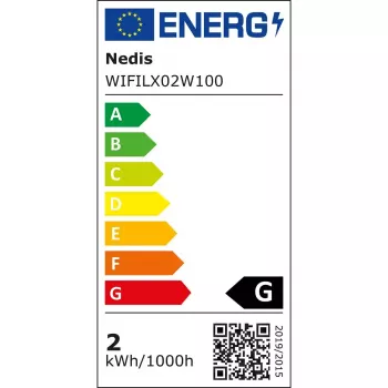 Dekoratīvā gaismu virtene Nedis WIFILX02W100 — 100 LED, 3.21 W, 10 m, IP65, balta