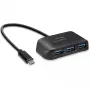 Speedlink SNAPPY EVO SL-140203-BK USB centrmezgls, 4 porti, USB-C uz USB 3.2 Gen 1 (5 Gbps), melns