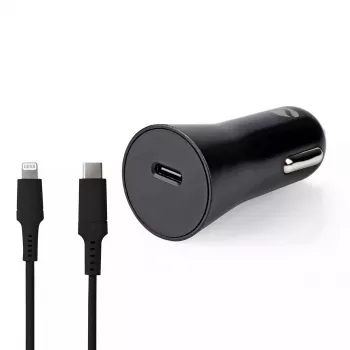 Auto lādētājs Nedis CCPDL20W111BK Melns Cigarešu šķiltavas 12-24V