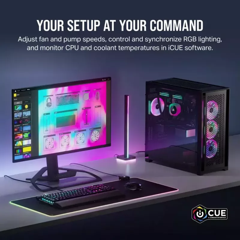 Šķidruma dzesēšanas komplekts Corsair H100i